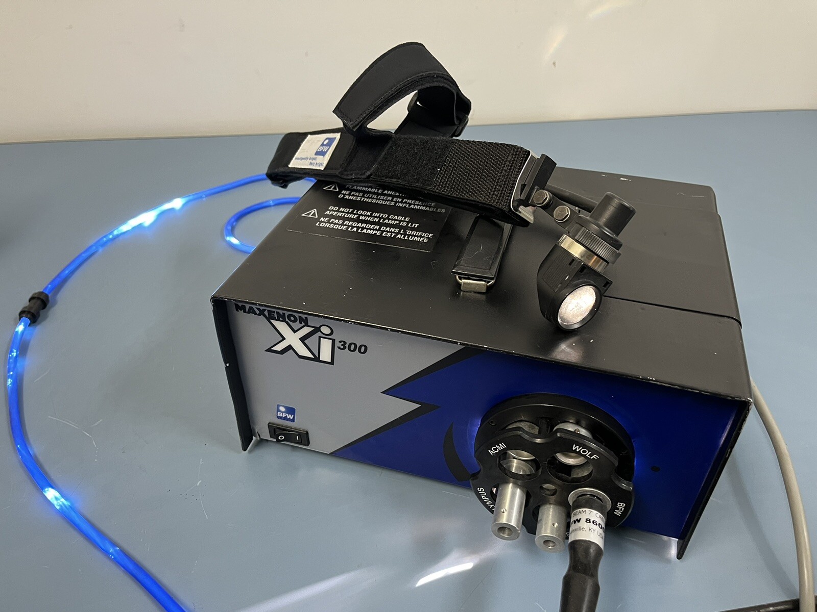 BFW Model 3010 MAXENON XI300 Light Source With BFW Medical Headlight