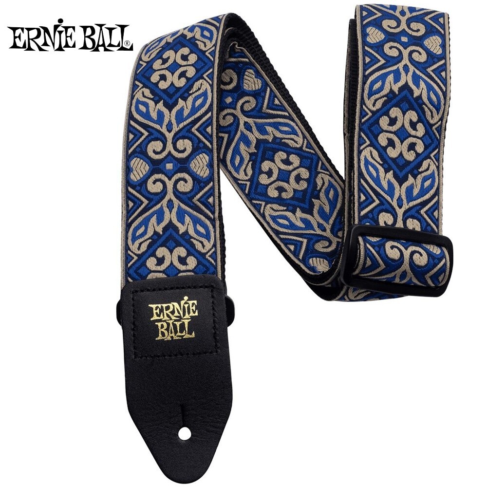 Ernie Ball P04165 Tribal Blue Jacquard Adjustable Guitar Strap
