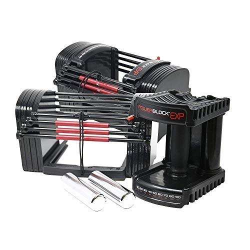 POWERBLOCK EXP ADJUSTABLE DUMBBELLS, STAGE 1, 5-50 LB, - Scratch & Dent