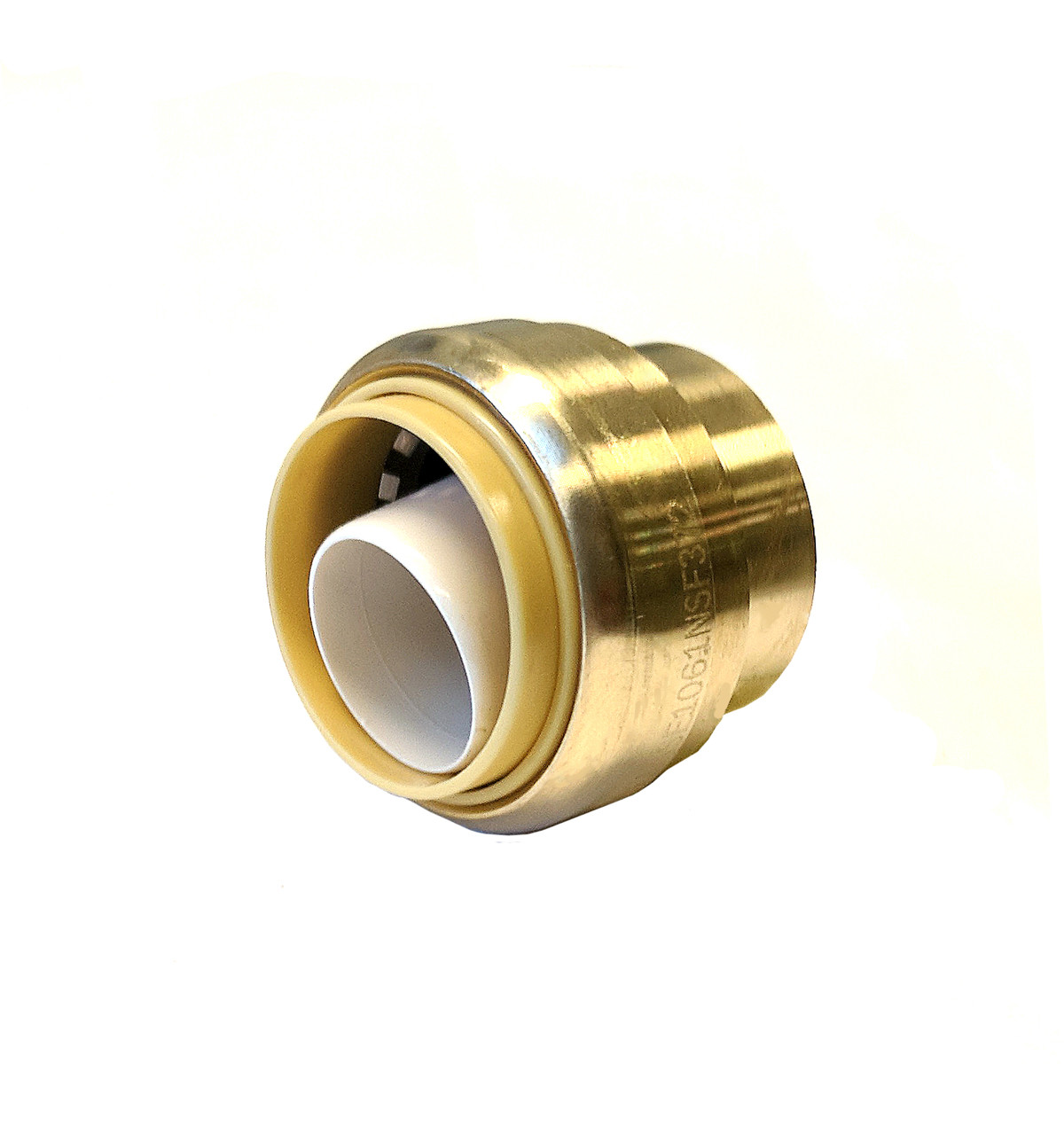 Libra Supply 1/2 inch Push-Fit Brass CAP, Push to Connect, Push x Push, 12 pcs