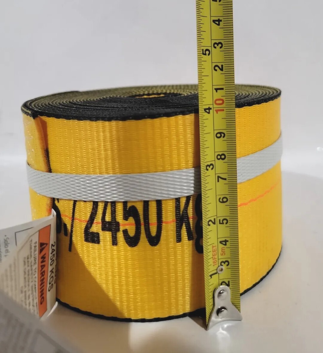 Kinedyne Winch Strap with Flat Hook - Gold Mitee 888-705-TARP