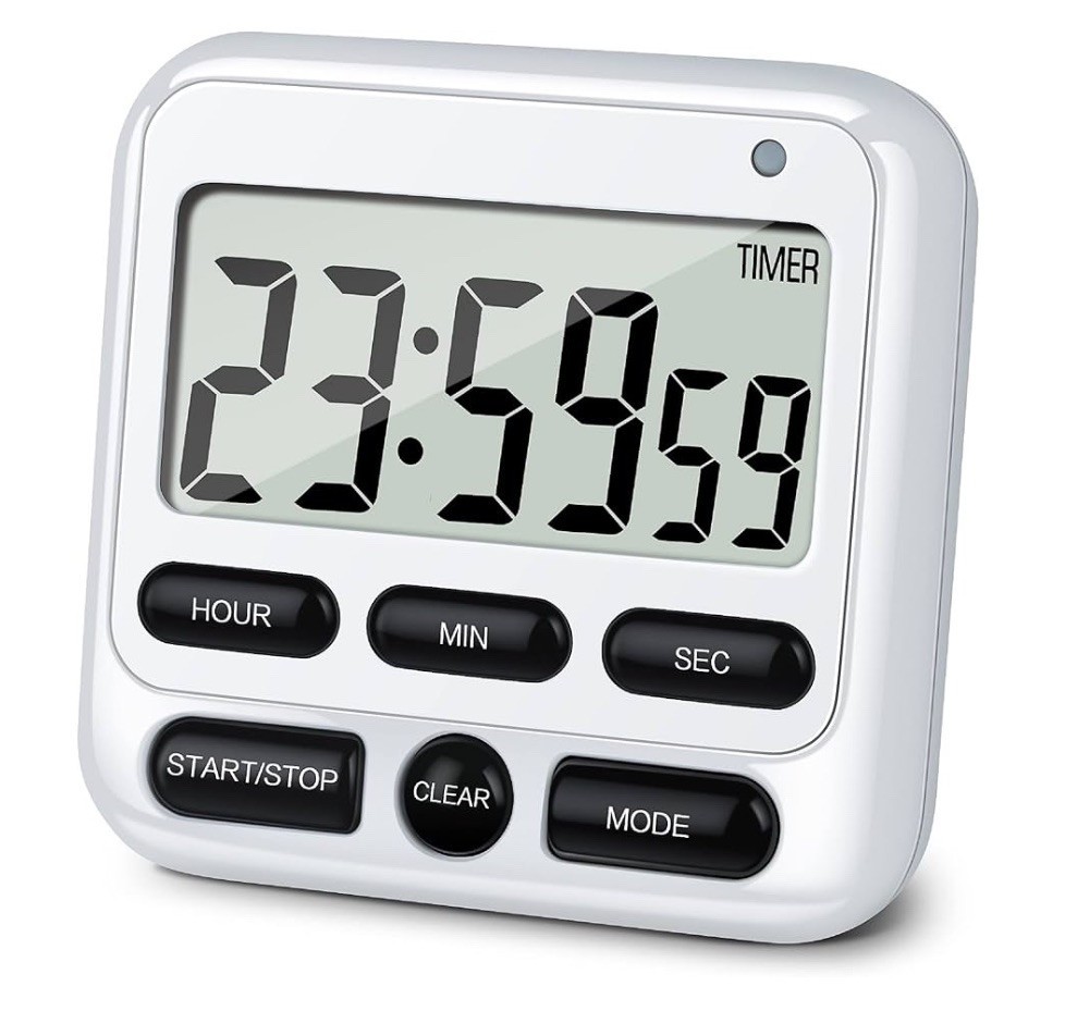 Ktkudy digital kitchen timer With 24 Hour Clock And alarm