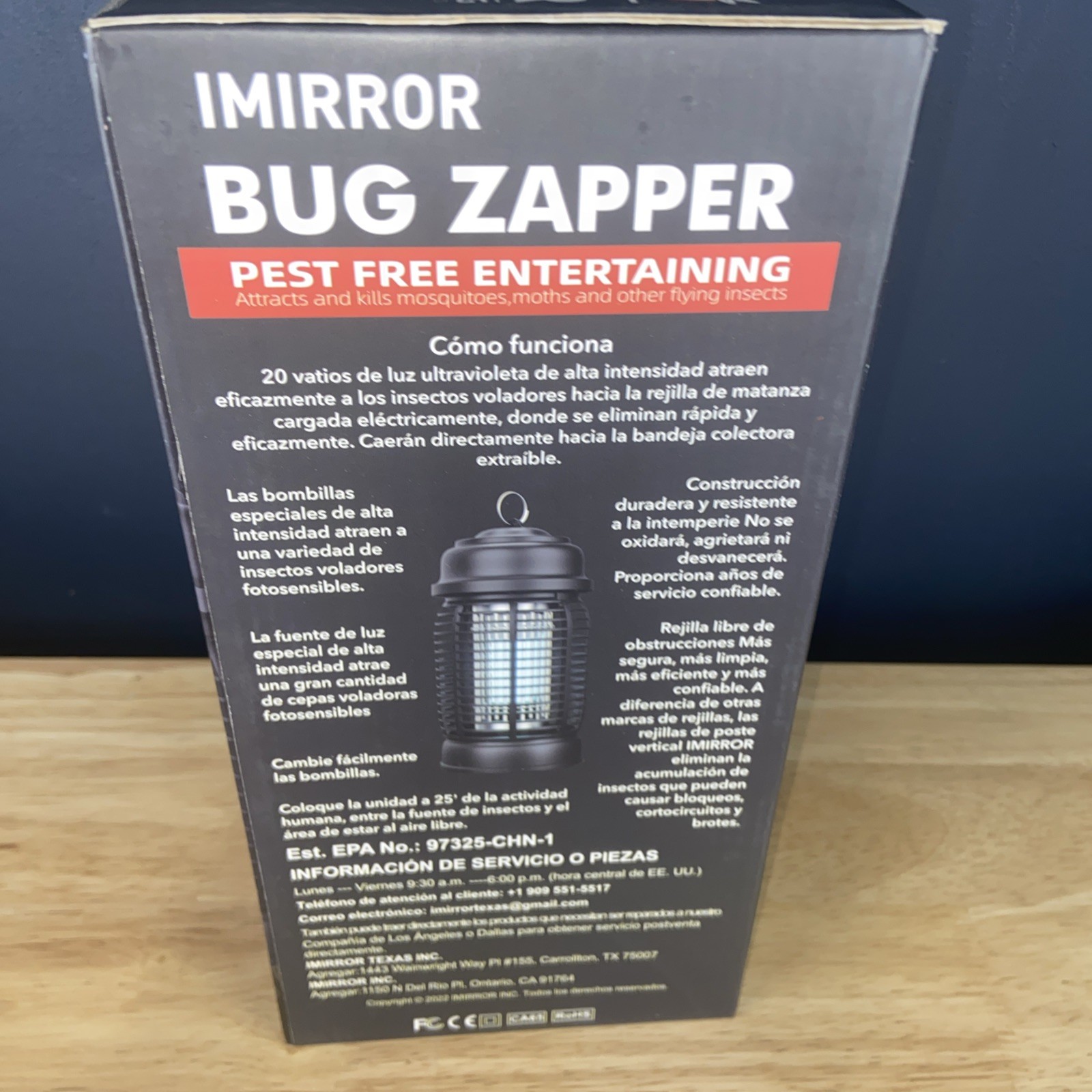 Imirror Bug Zapper Outdoor Bug Zapper Waterproof Electronic Mosquito Zapper F...