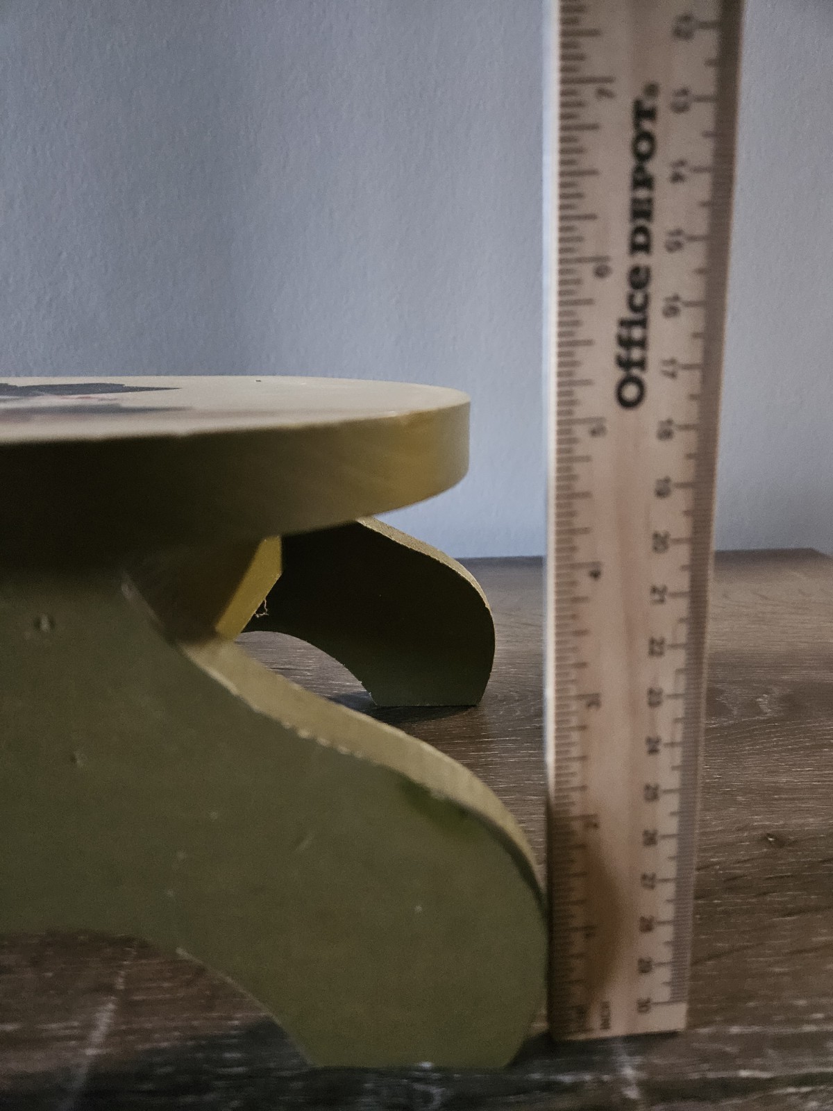 Granny Core - Vintage Hand Painted Wooden Folk Art Oval Step Stool