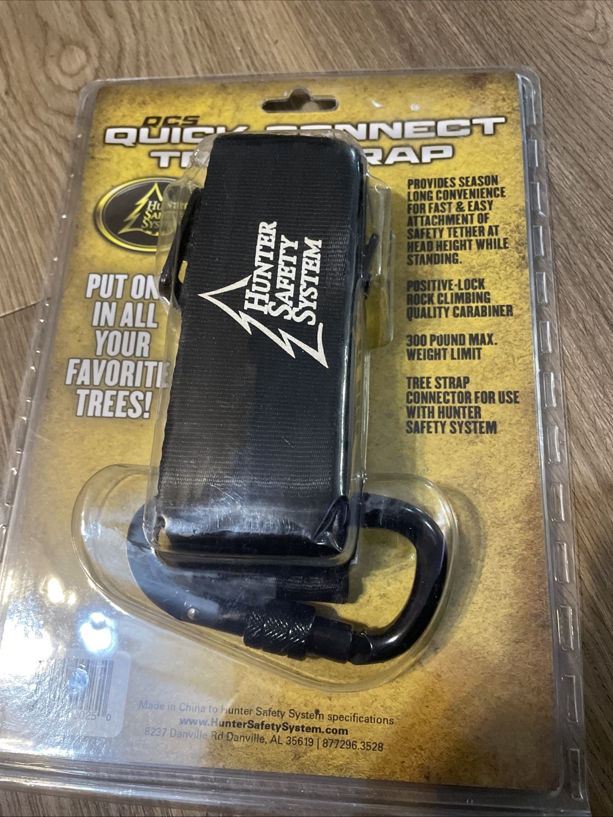 Hunter Safety System Quick-Connect Tree Strap for Tree-Stand Hunting Single