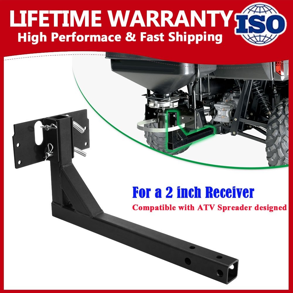 Heavy Duty Black 2" Receiver Hitch Mount 5301901 For ATV Dry Material Spreader