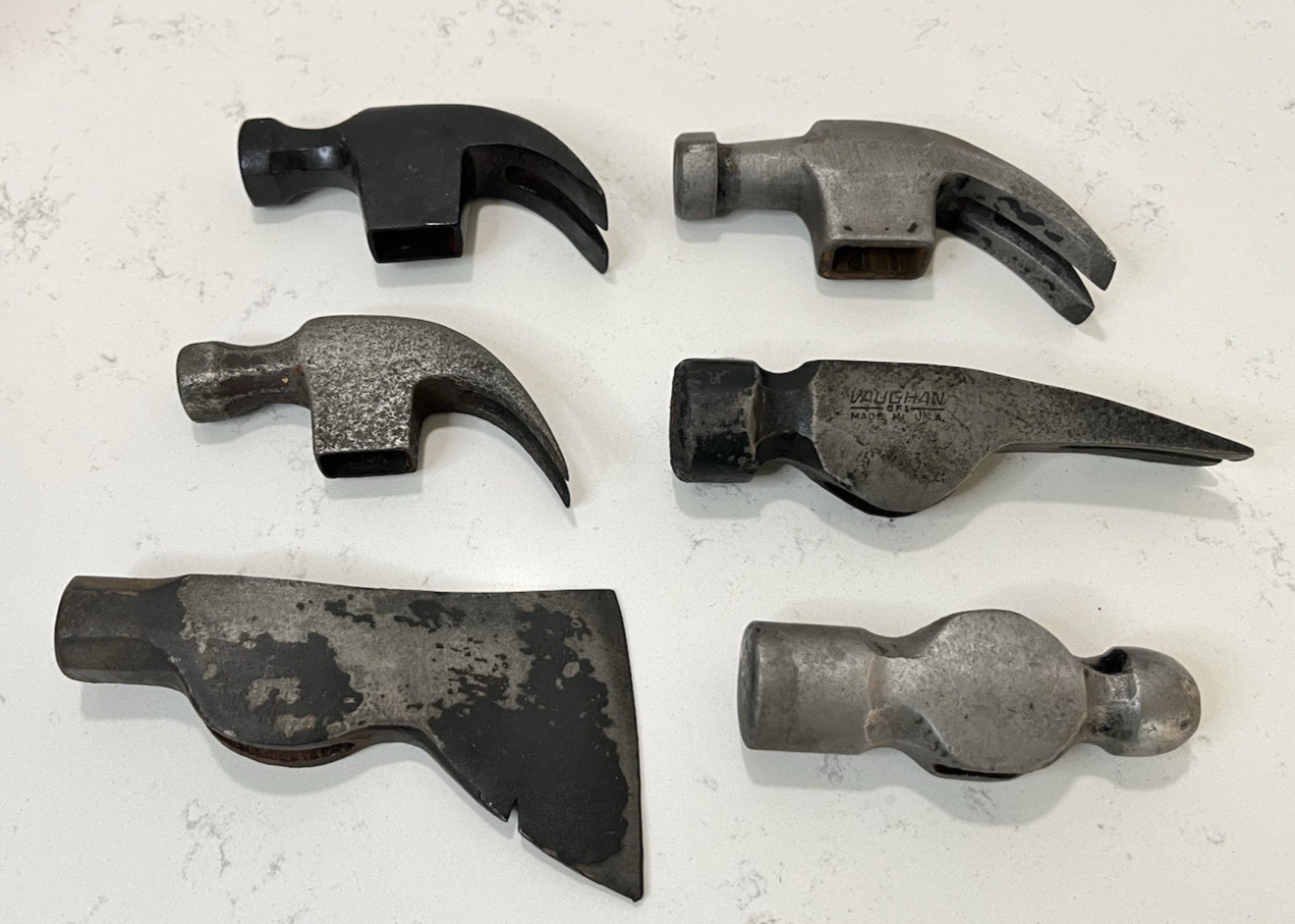 Vtg Lot of 6 Hammer Heads Vaughn,Channelock and unbranded