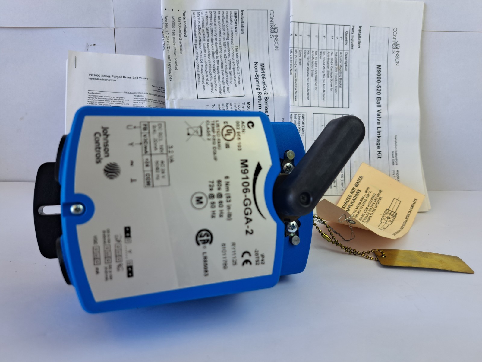 Johnson Controls M9106-GGA-2 + VG1245AN Actuator With 1/2” 2W Ball Valve