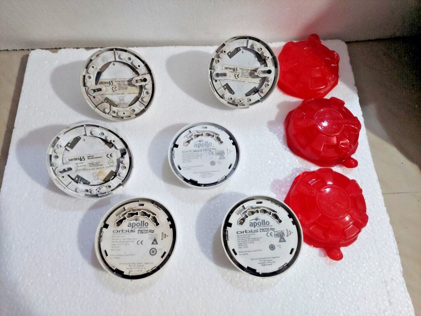 LOT OF 6 SMOKE DETECTOR APOLLO & SERIES65