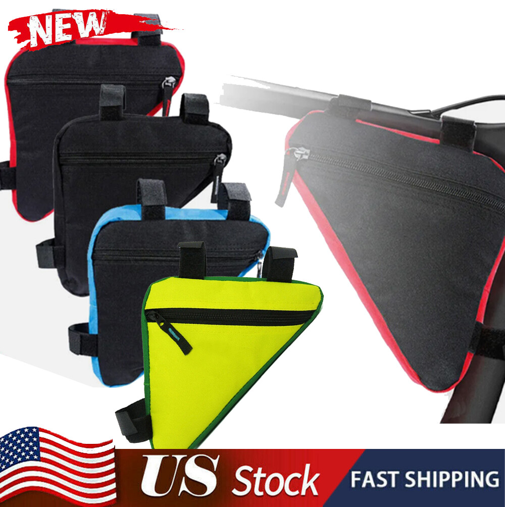 Bike Bag Bicycle Storage Triangle Saddle Frame Adjustable Cycling Decor Pouch