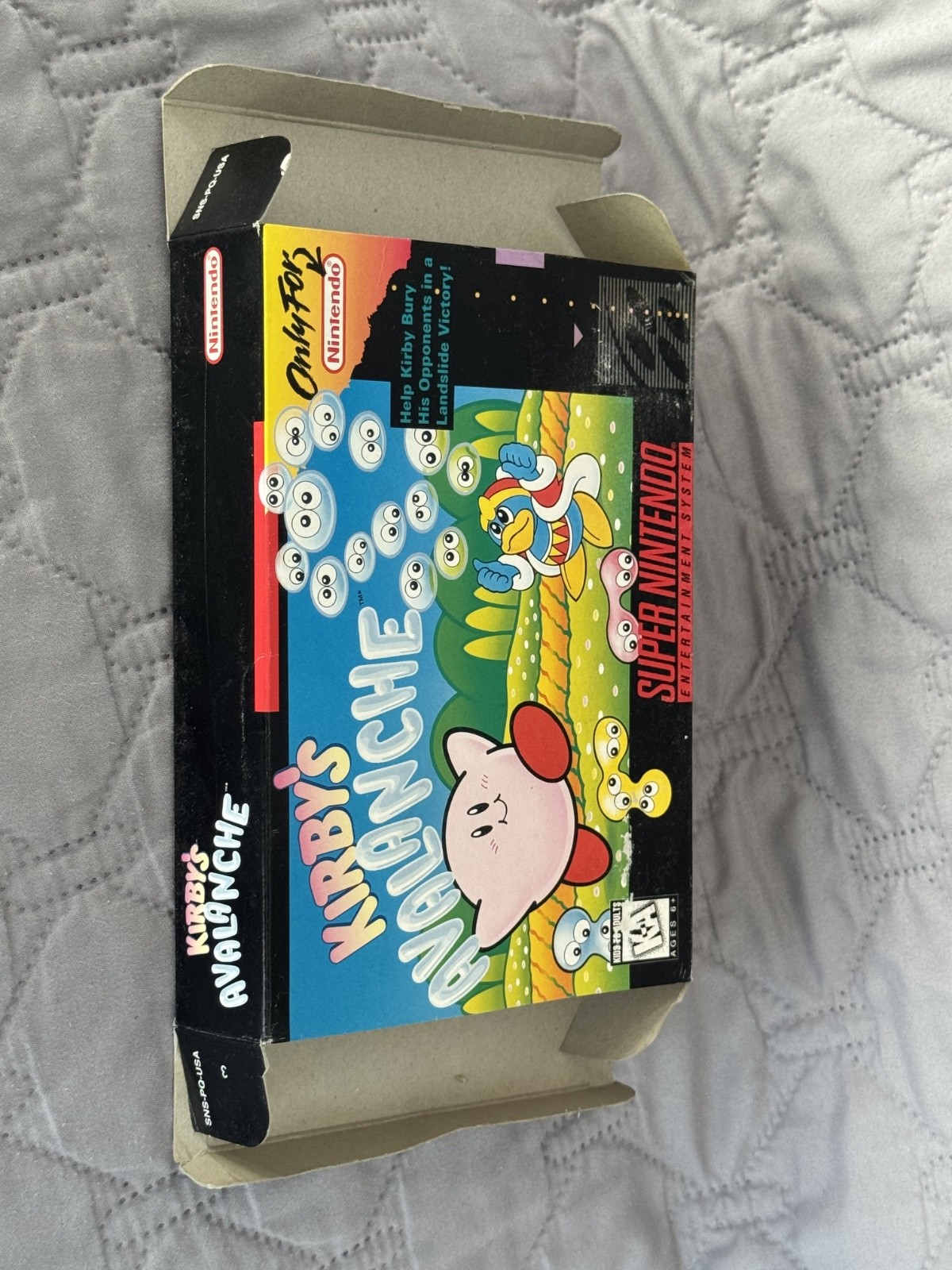 Kirby's Avalanche * Snes Box Only * Super Nintendo Original box