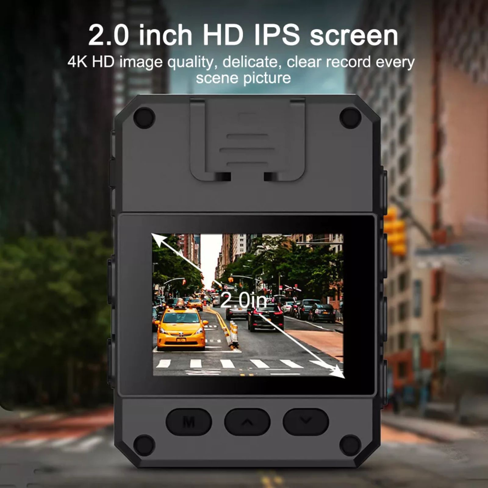 4K HD Police Wearable Cam Body Camera Recorder w/ Audio Night Vision Record