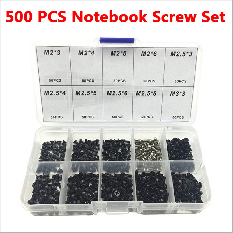 500pcs Laptop Computer Screws Set Universal screw M2 M2.3-dx