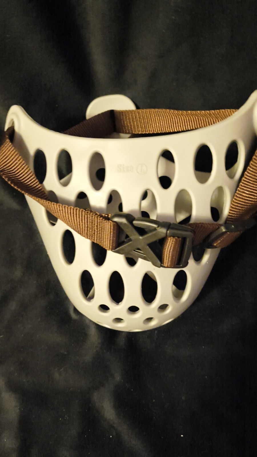 SILICONE DOG MUZZLE XL, ADJUSTABLE Anti-Bark, Chew, Bite Short-Nosed