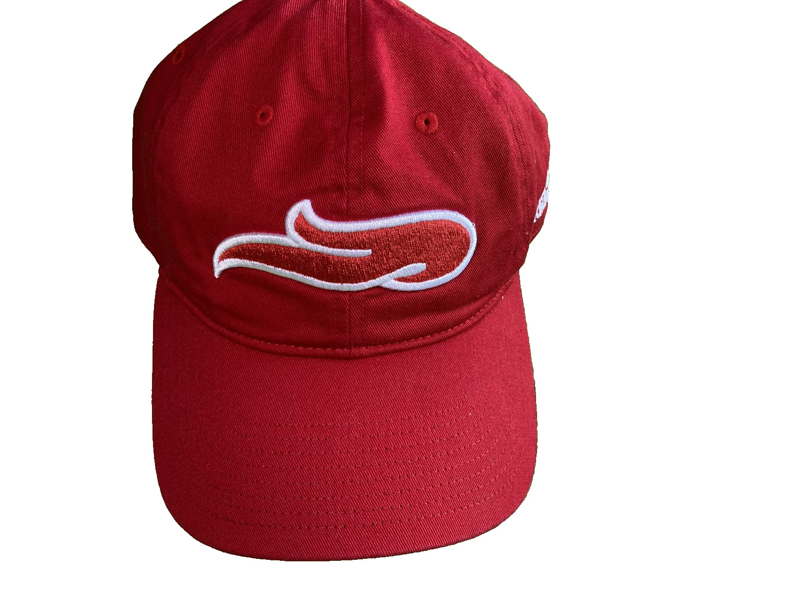 Adidas Adjustable Washed Slouch cap 100% cotton Solid Red with Adidas Logo