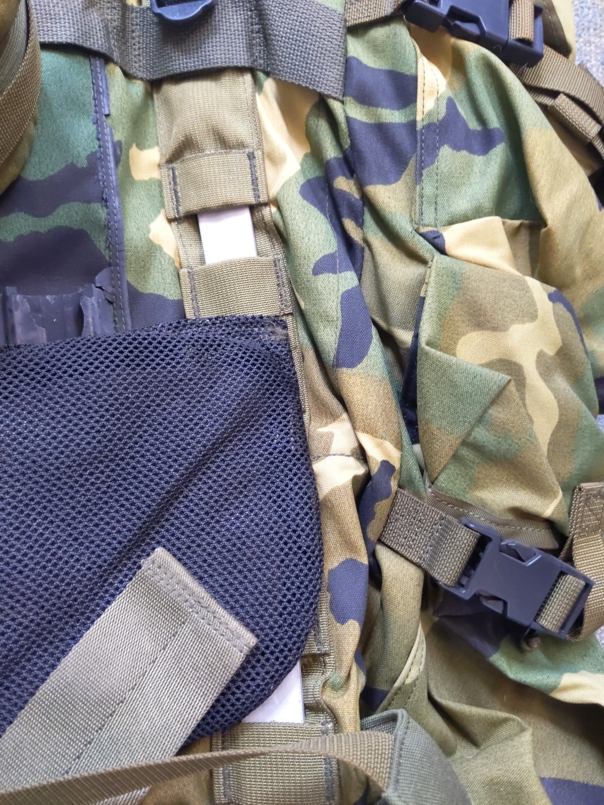 Medium Army Military Camo Field Pack With Internal Frame Plus Small Backpack
