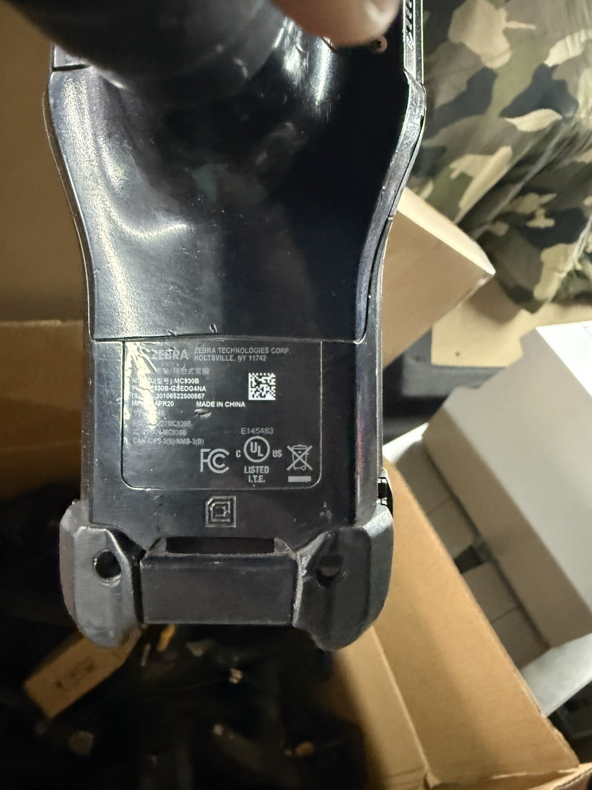 Zebra MC930B Handheld Barcode Scanner w/ Battery