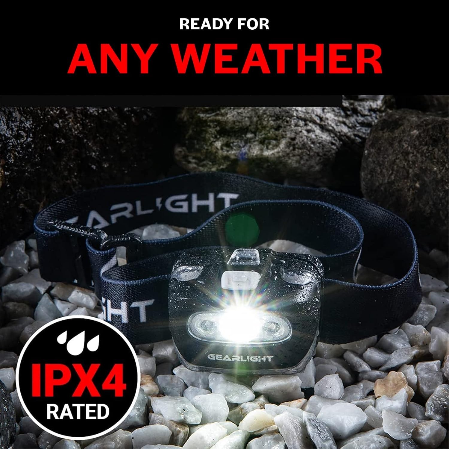Versatile LED Headlamp Set - 2 Adjustable, Water-Resistant Lights for Every Need
