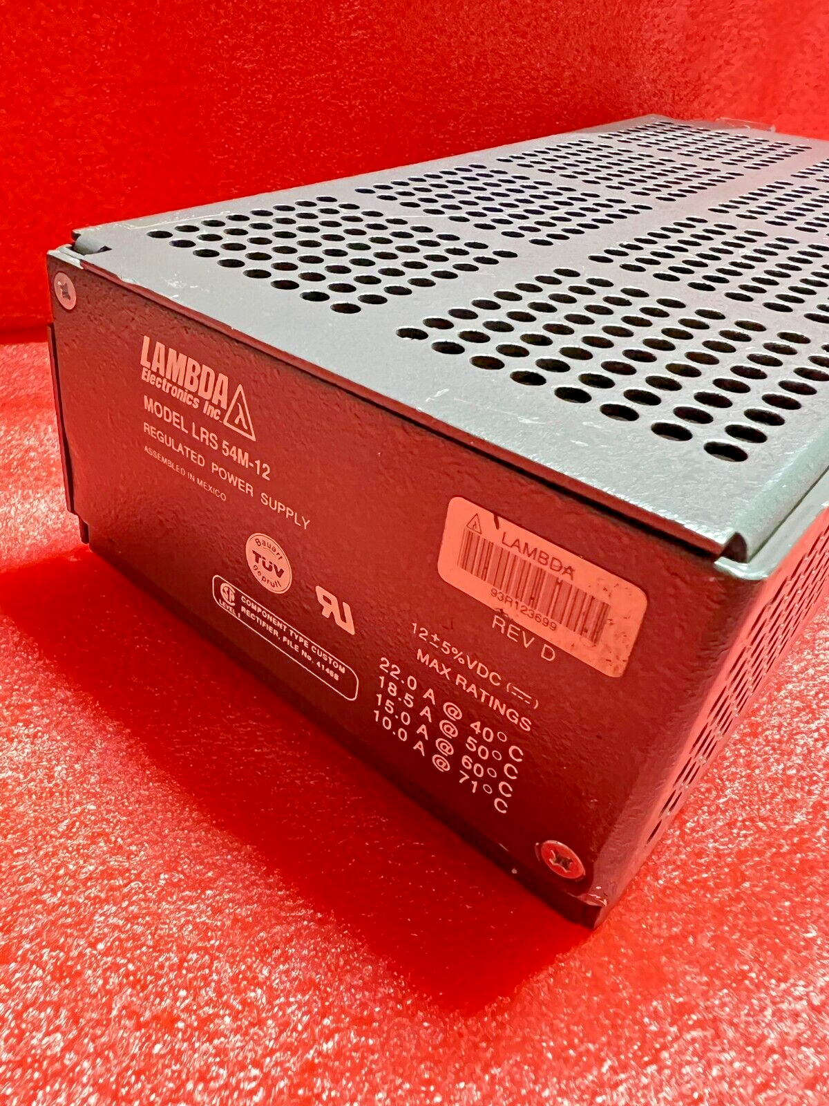 Lambda LRS 54M-12 DC Regulated Power Supply Used Working