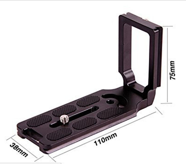 New MPU105 L Bracket Universal Quick Release Plate For DSLR Camera Tripod