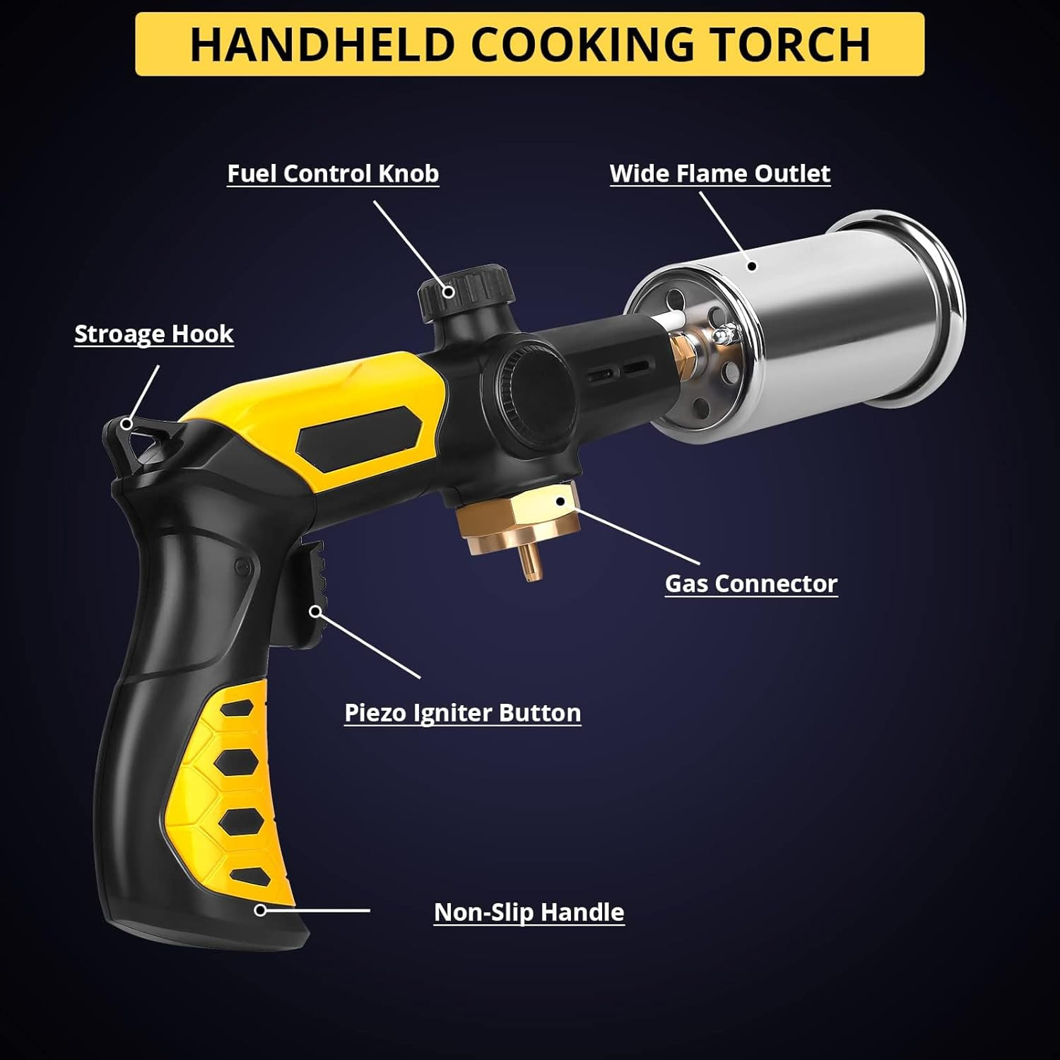 Powerful Cooking Torch, Sous Vide Propane Torch, Kitchen Culinary Grilling Torc