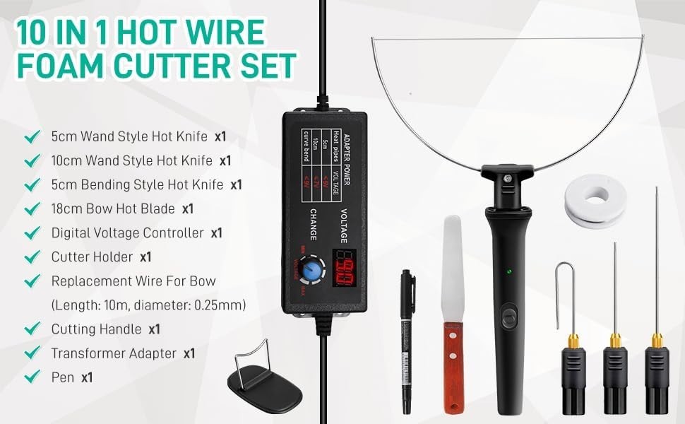 Compact Hot Foam Cutter Kit with Fast Heating, Ideal for Art & Craft Projects