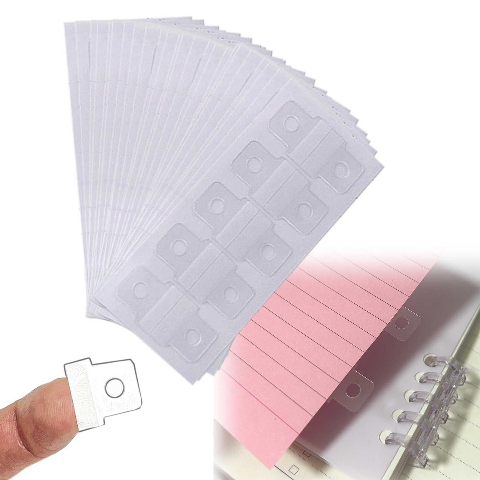 300 Pcs Binder Hole Reinforcement Stickers Self Adhesive Hole Punch Labels