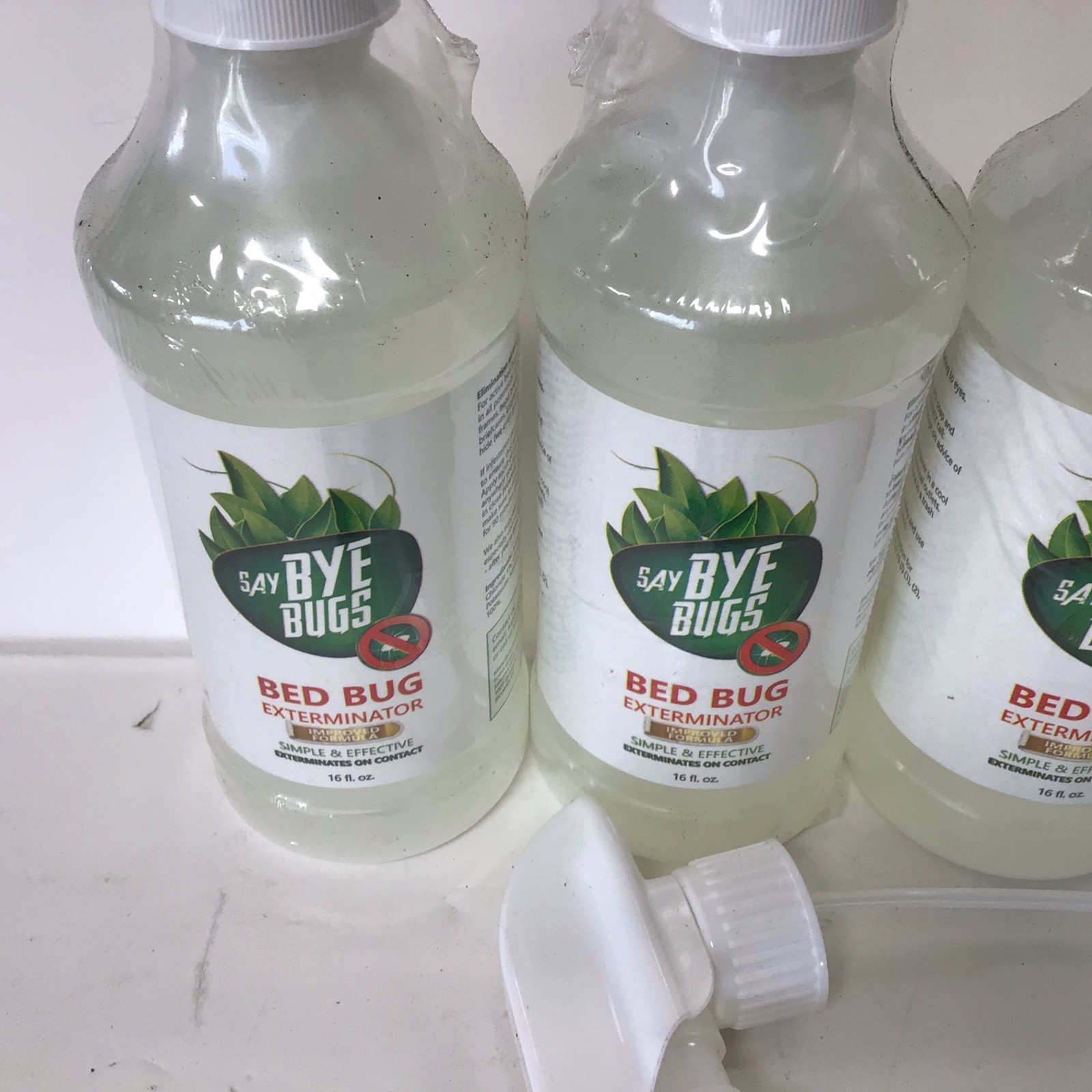 Say Bye Bugs Bed Bug Exterminator 5-16oz Bottles Kills on Contact Bed Bug Spray