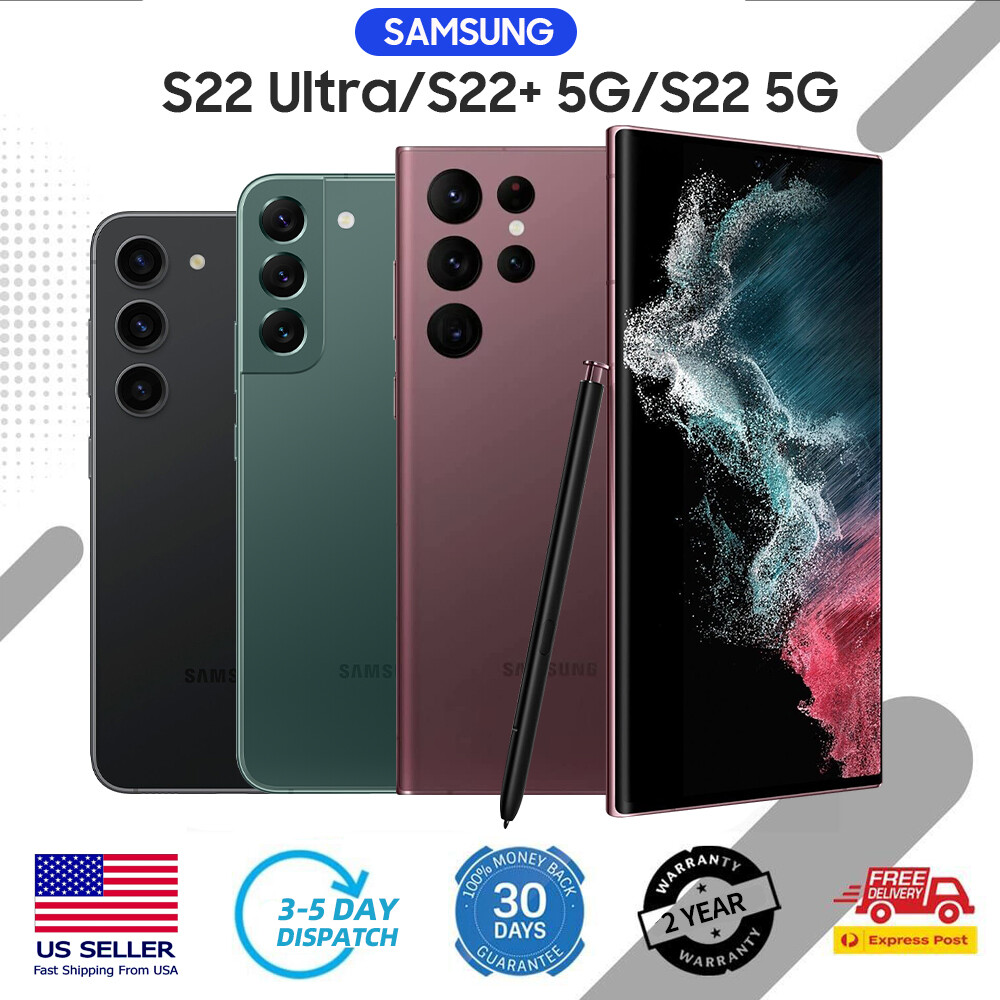 NEW Samsung Galaxy S22|S22+| S22 Ultra 5G 512GB 256GB SM-S908U GSM CDMA Unlocked