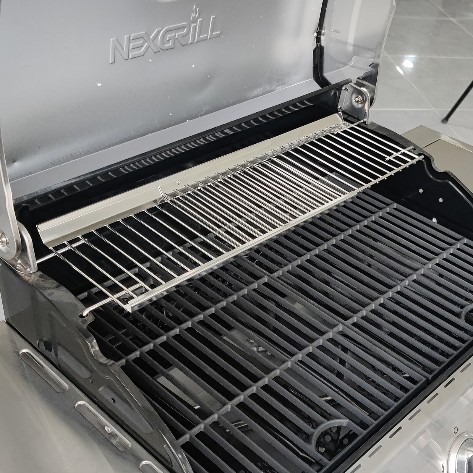Universal Grill Warming Rack 20.6''- 32.08'', Adjustable Warming Rack for Nex...