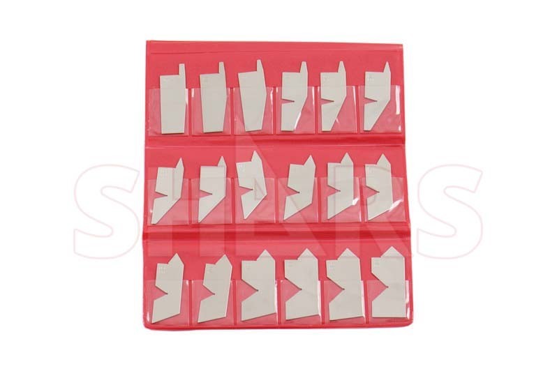 Shars 18 PCS 5 to 90 Degree Primary Angle Gage Set Stainless Steel !