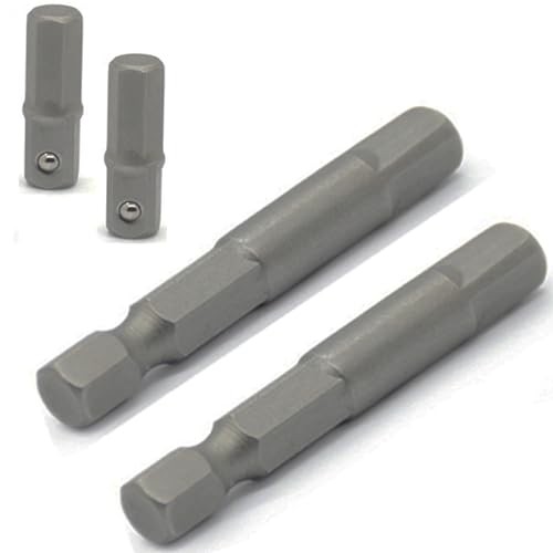 1/4 hex to Square socket adapter,6.35mm Socket Bit Adapter,Power Tool