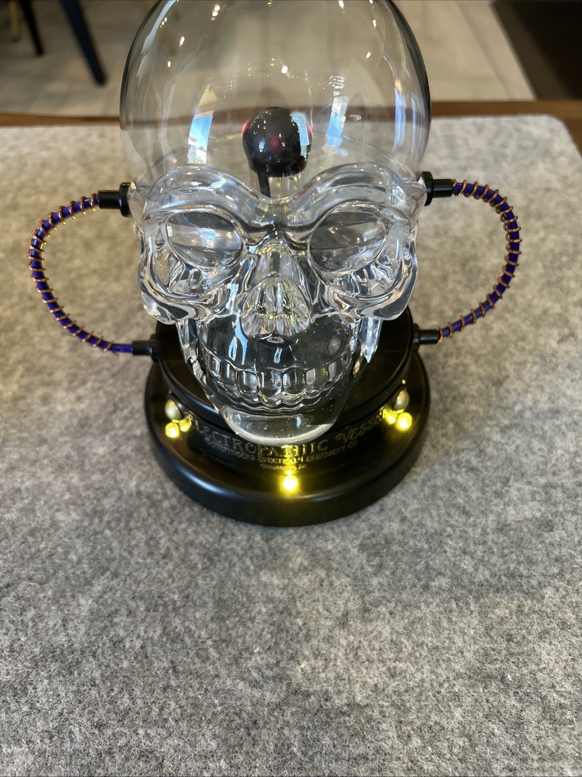 Hyde and EEK! Electropathic Vessel LED Plasma Ball Skull Halloween