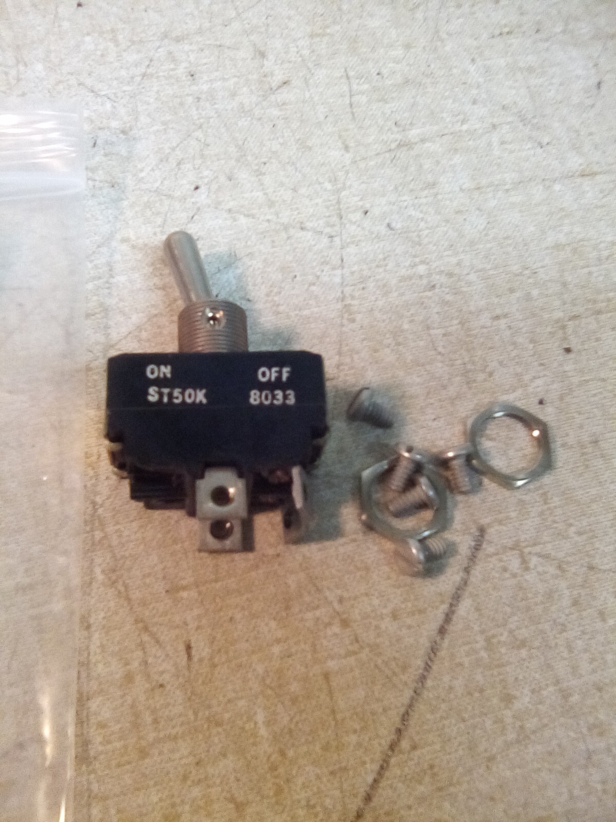 Vintage Toggle On/Off Switch DPST 15A 8822K8 ST50K