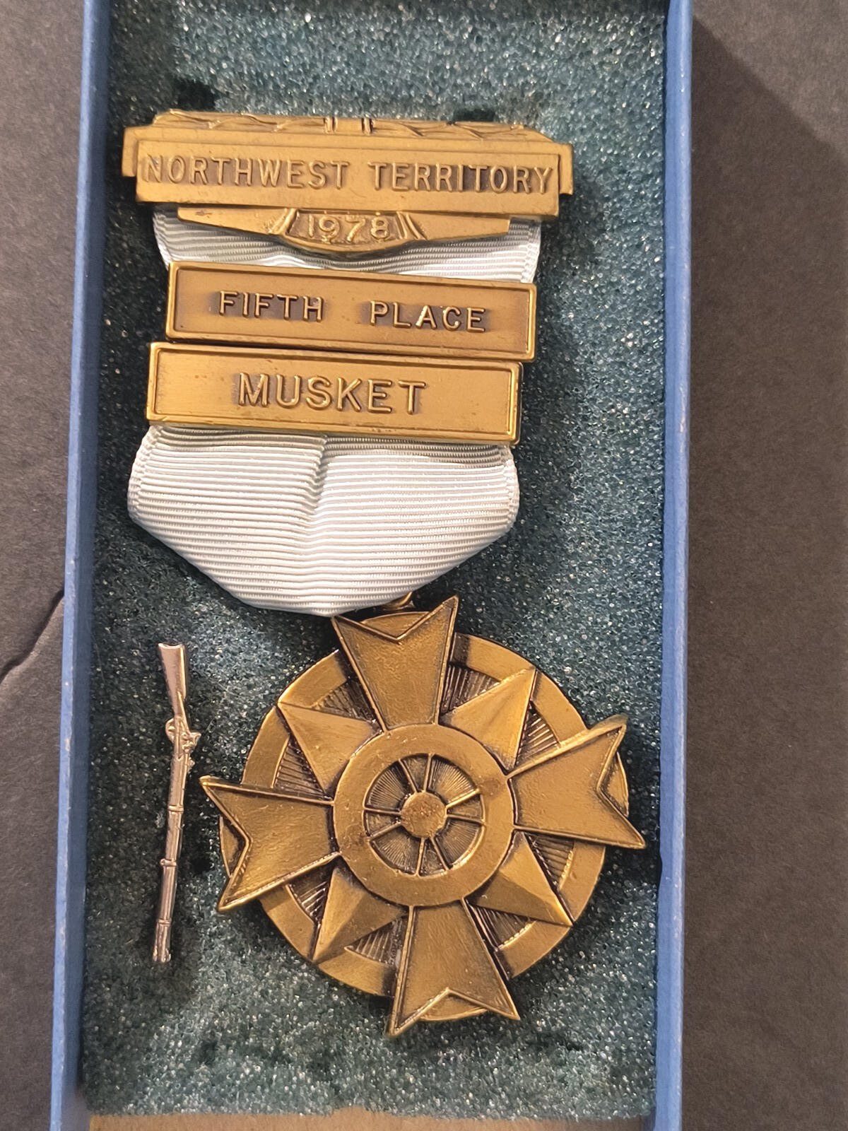 Civil War Reenactment Medal 1980 Northwest Territory 5th Musket Sharpshooter