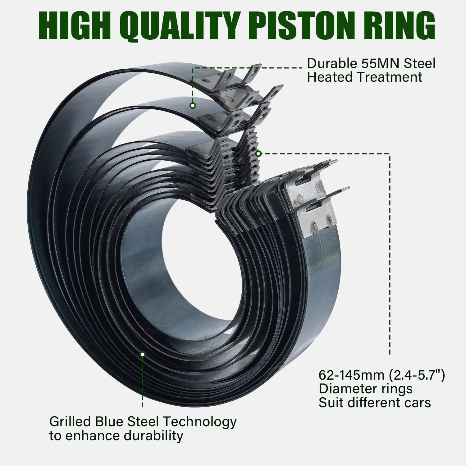 Auto Engine Piston Ring Compressor Tool Set with Piston Installer Pliers and