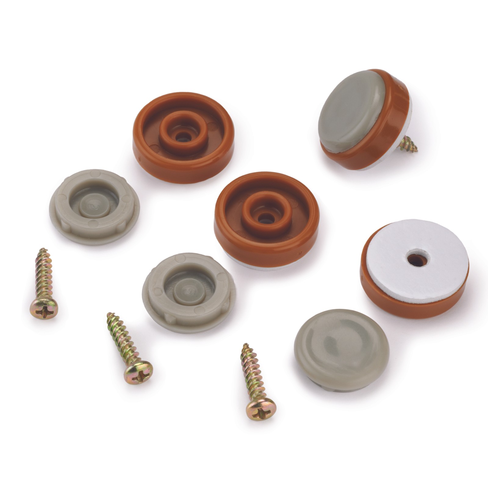 Slipstick 1" Slider Foot Caramel 8pc