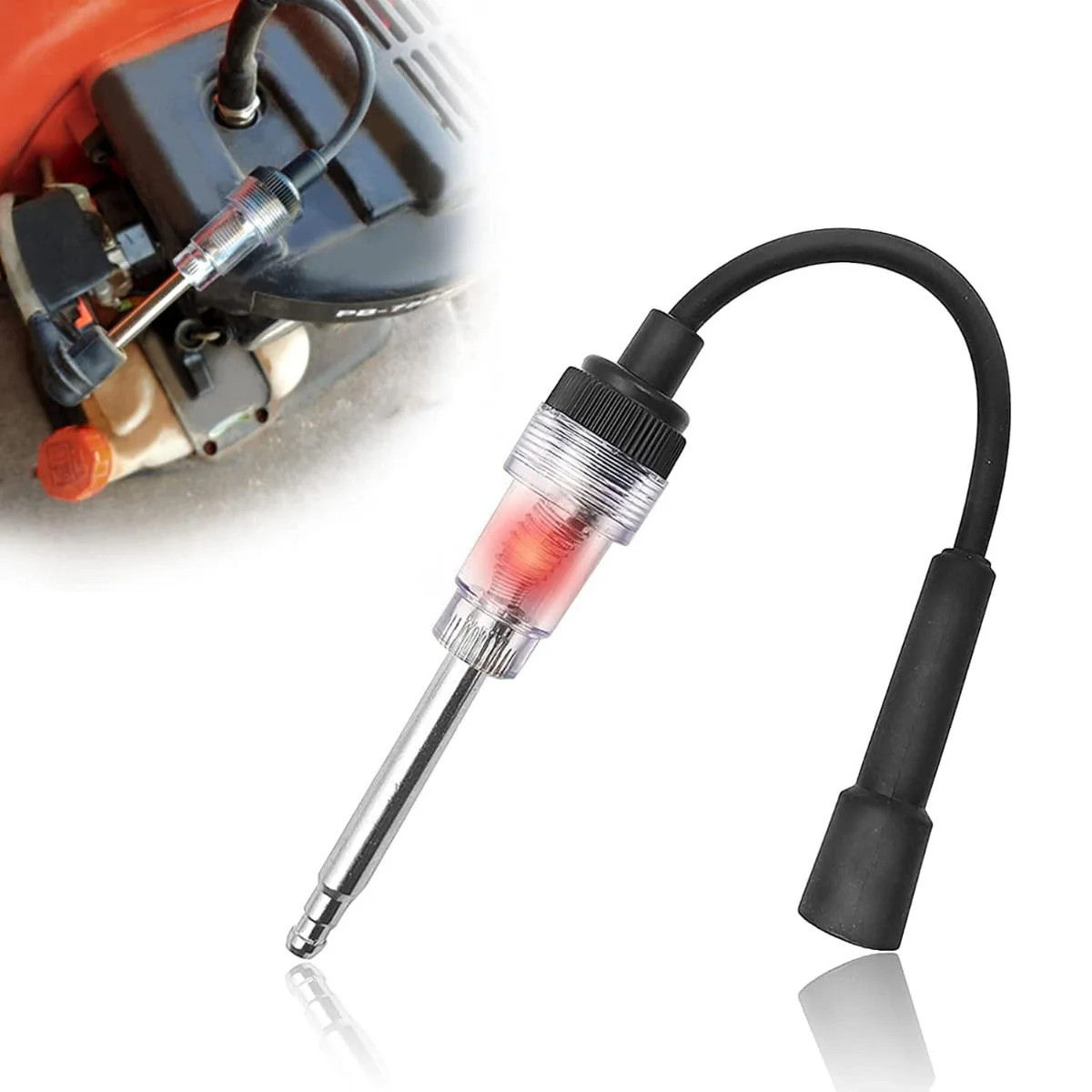 Inline Spark Plug Tester for Car Truck (Black)