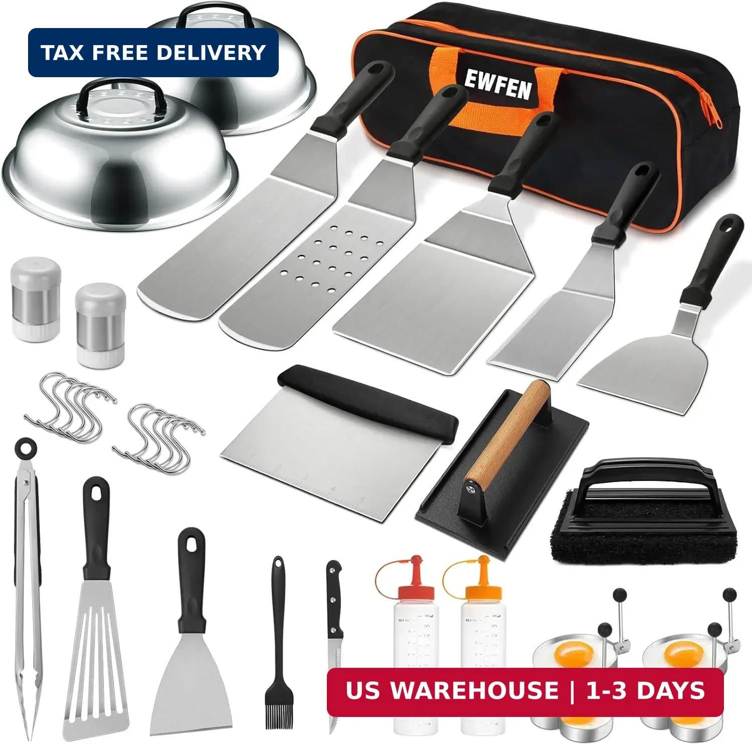 35PCS Griddle Accessories Kit, Flat Top Grill Accessories Set for Blackstone and