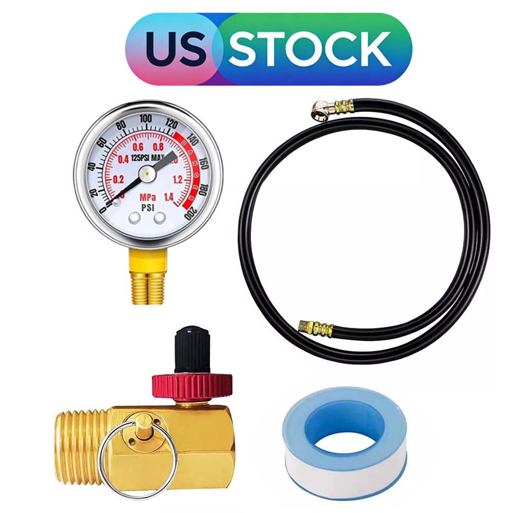 Air Tank Repair Kit Air Tank Valve Kit with Pressure Gauge US Stock Free Ship