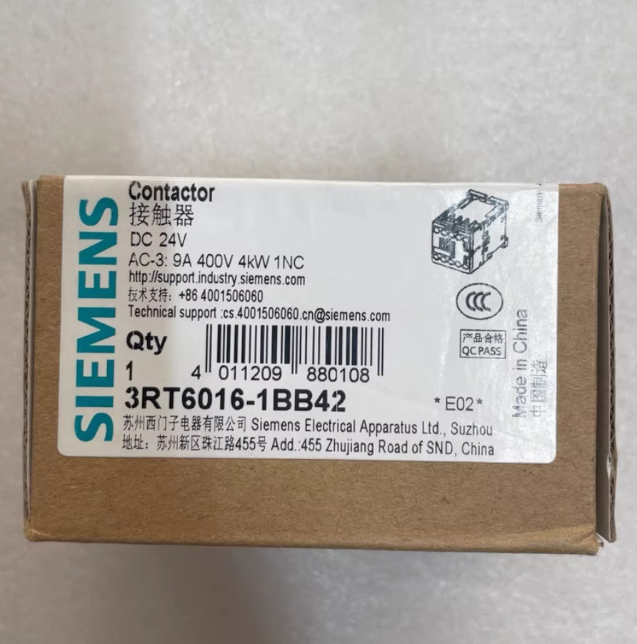 1PC NEW SIEMENS 3RT6 series contactor 3RT6016-1BB42 9A DC24V 1NC #LL