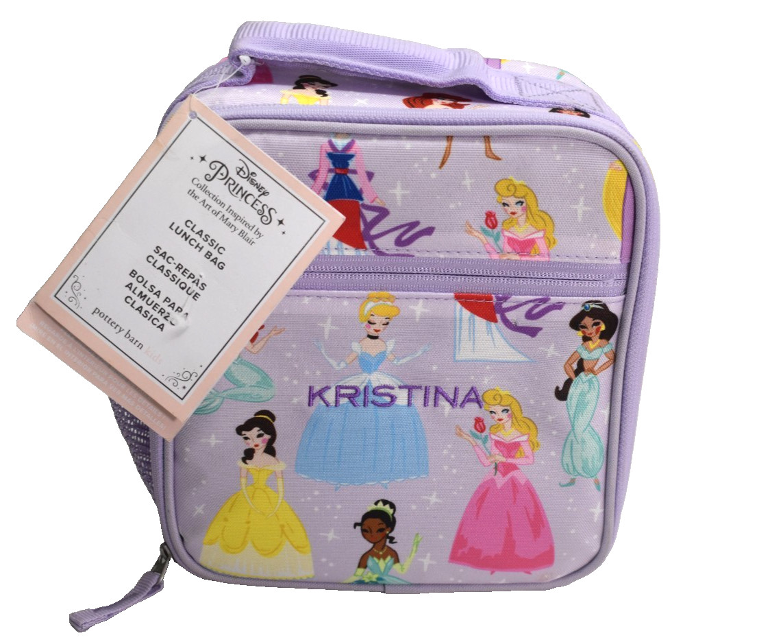Pottery Barn Kids Kristina Customized Classic Lunch Bag Purple READ
