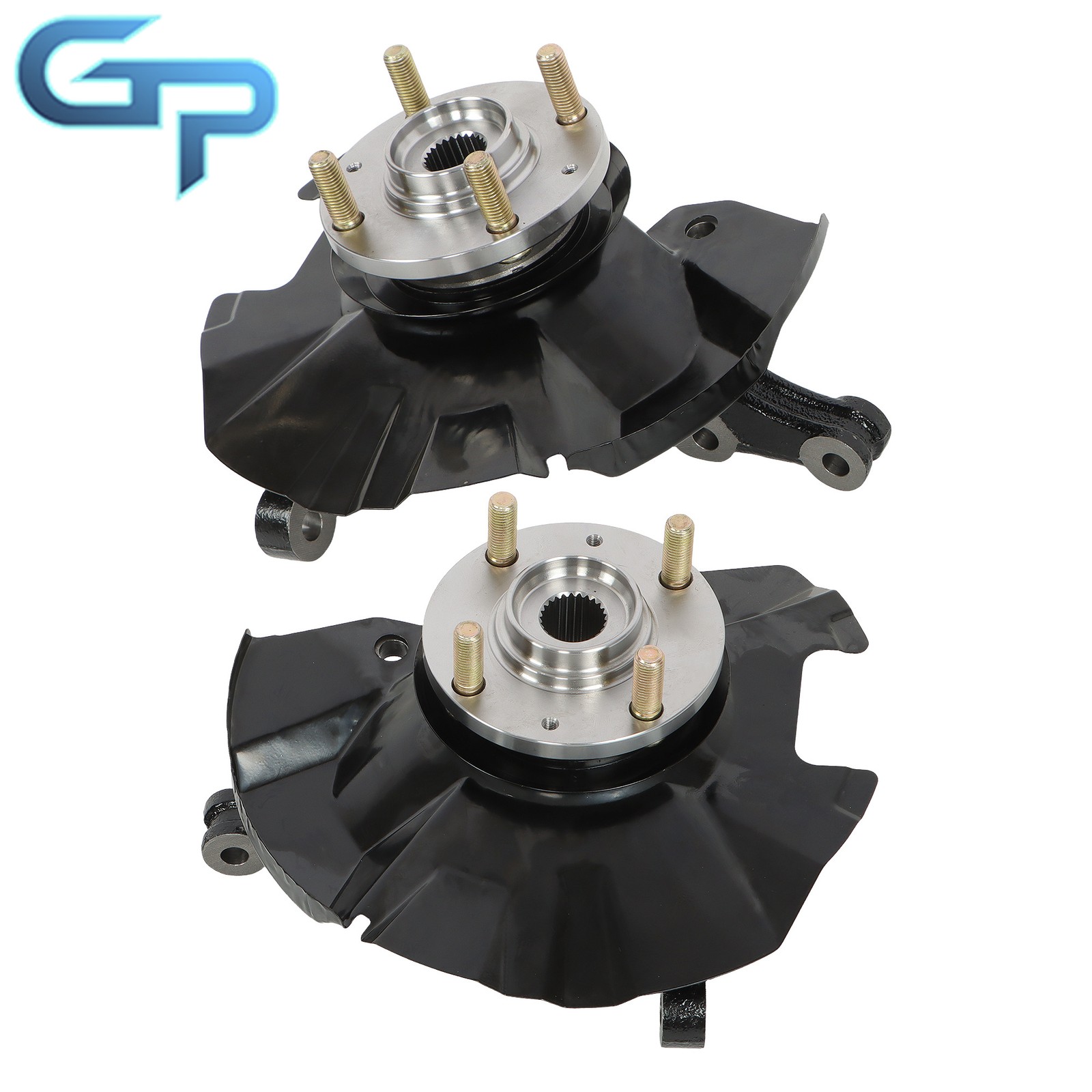 2x Front Left & Right Steering Knuckle Assembly For Hyundai Accent 2007-2011