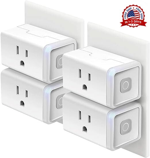 Enchufe Inteligente Funciona Wifi Compatible Alexa Google Practico Son 4 Tomas
