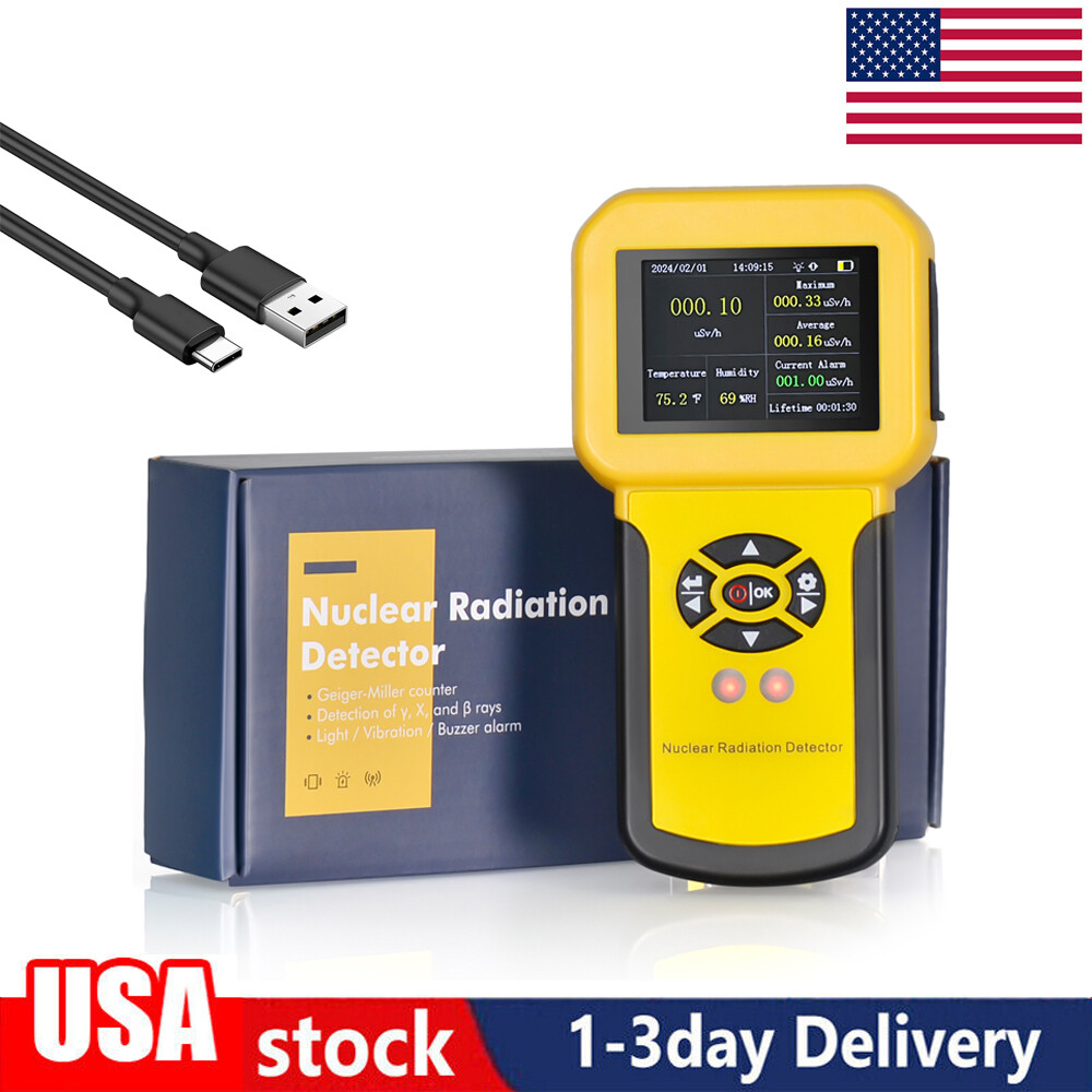 GM Geiger Counter Tube Nuclear Radiation Detector β/γ/X-Ray Dosimeter Monitor