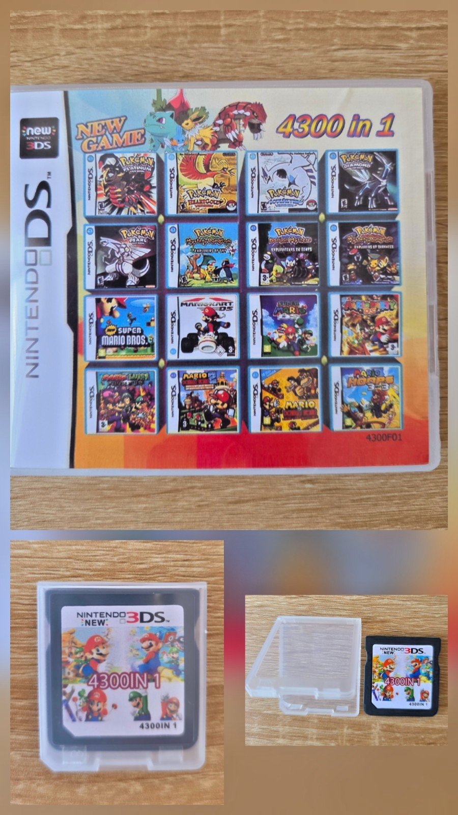 4300 in 1 NDS Game DS Game Cartridge Super Combo Pack Game for DS NDS NDSL NDSi