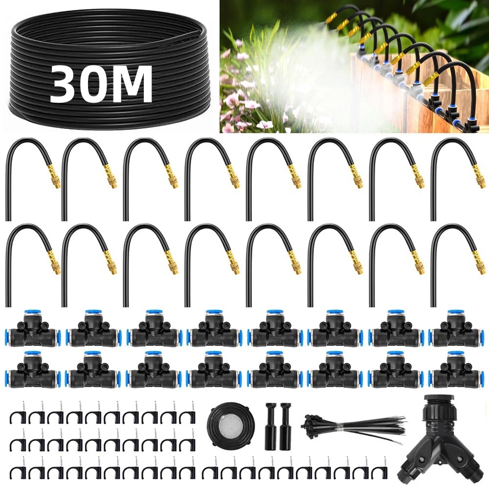 30M/100FT Automatic Drip Irrigation System Kit  Garden Watering System Plants
