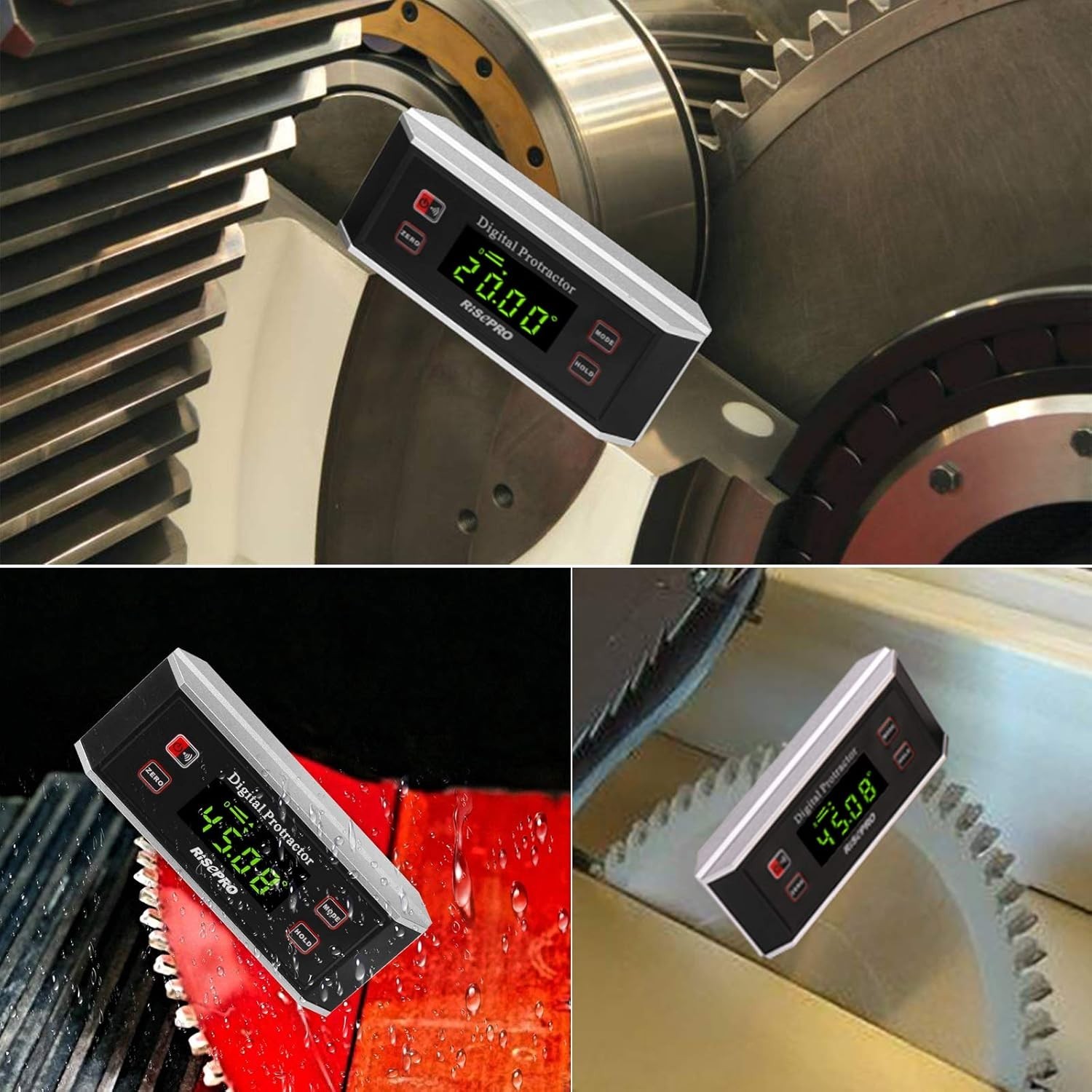 Inclinometer, Digital Protractor Angle Finder Level Inclinometer Magnetic V-G...