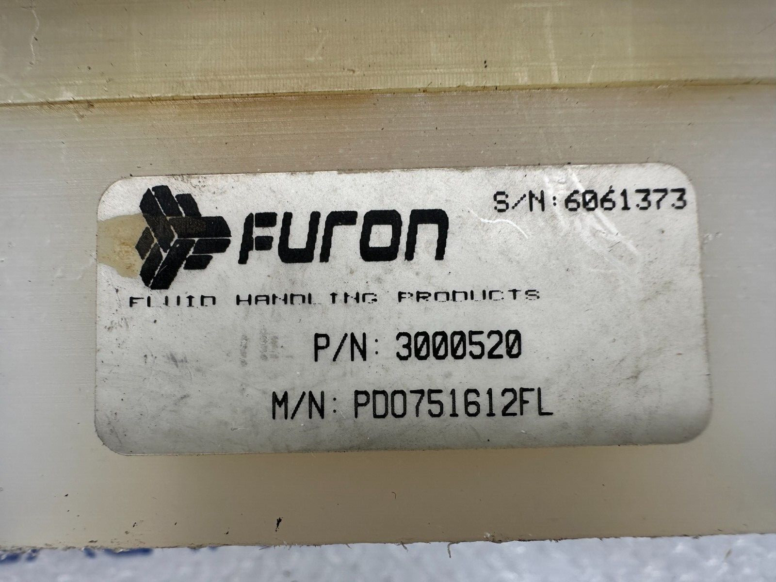 Saint Goblin /Furon P/N: 3000520 Pulsation Damper