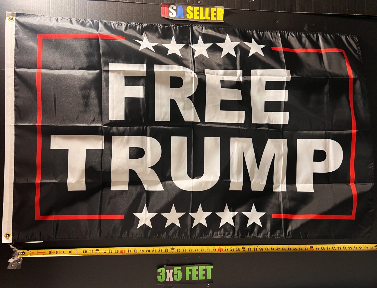 Donald Trump Flag FREE USA SHIP Free Trump 1 MAGA Man Cave America USA Sign 3x5'